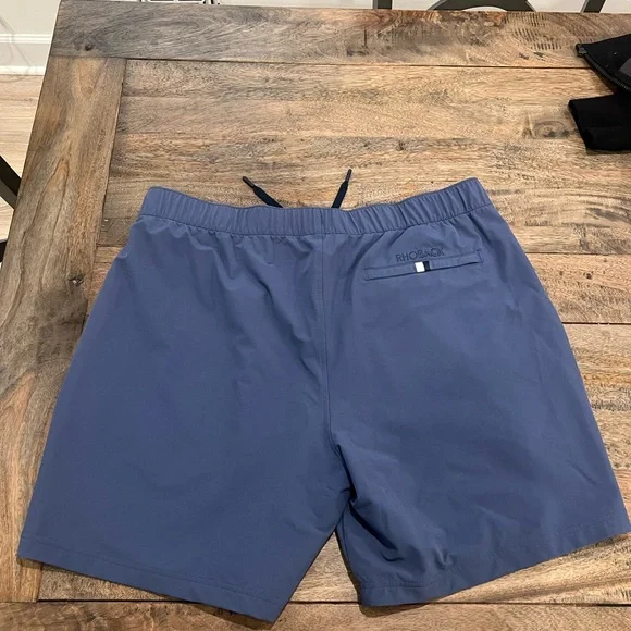 Rhoback Blue Athletic Shorts Lightweight Performance - Picture 2 of 5